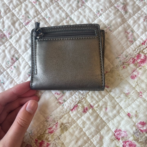 Coach Metallic Silver Wallet - Picture 3 of 3